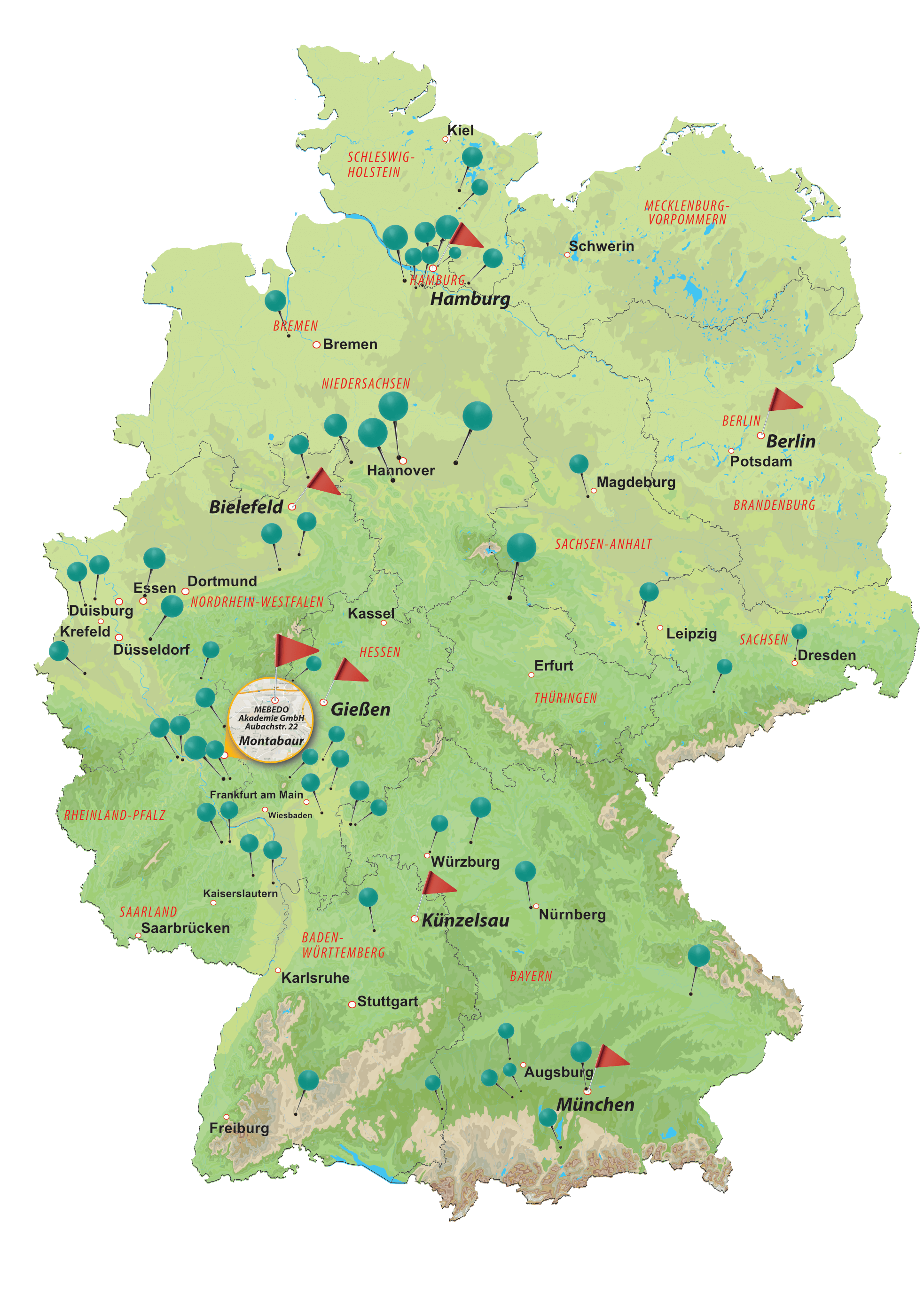 MEBEDO Seminare Standorte Deutschlandweit
