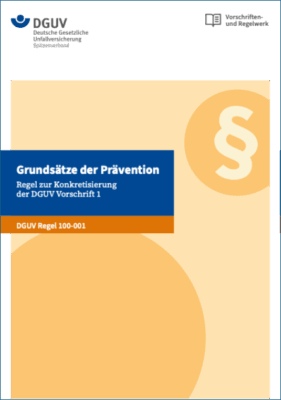 DGUV Regel 100-001 Grundsätze der Prävention Titelbild