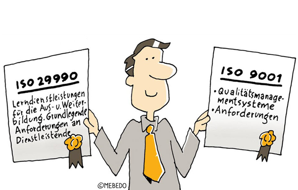 ISO 29990 und ISO 9001 Zertifizierung | MEBEDO